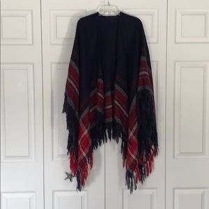Plaid Poncho